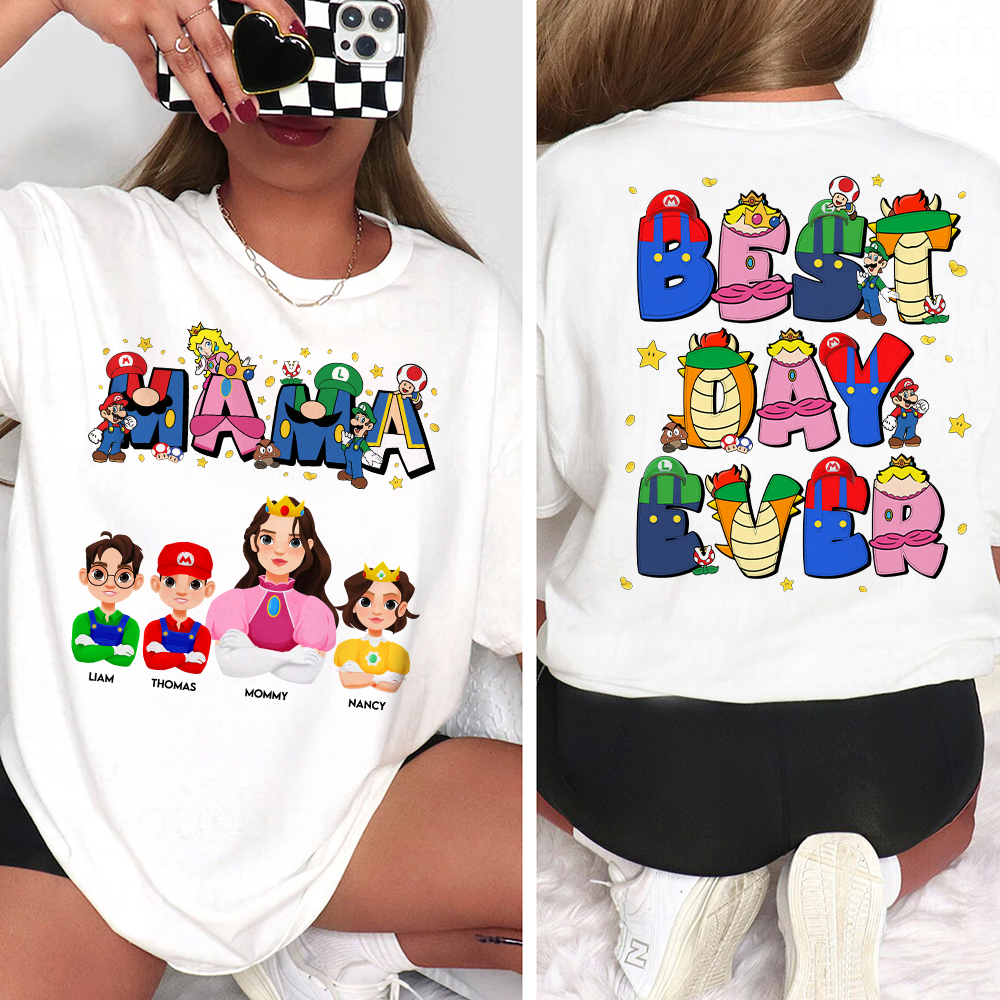 Personalized Gifts For Mom Shirt Mama Best Day Ever 03HUPU270325PA-Homacus