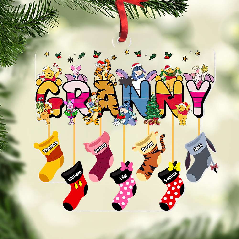 Personalized Gifts For Grandma Socks Christmas Ornament 04XQDT251024-Homacus