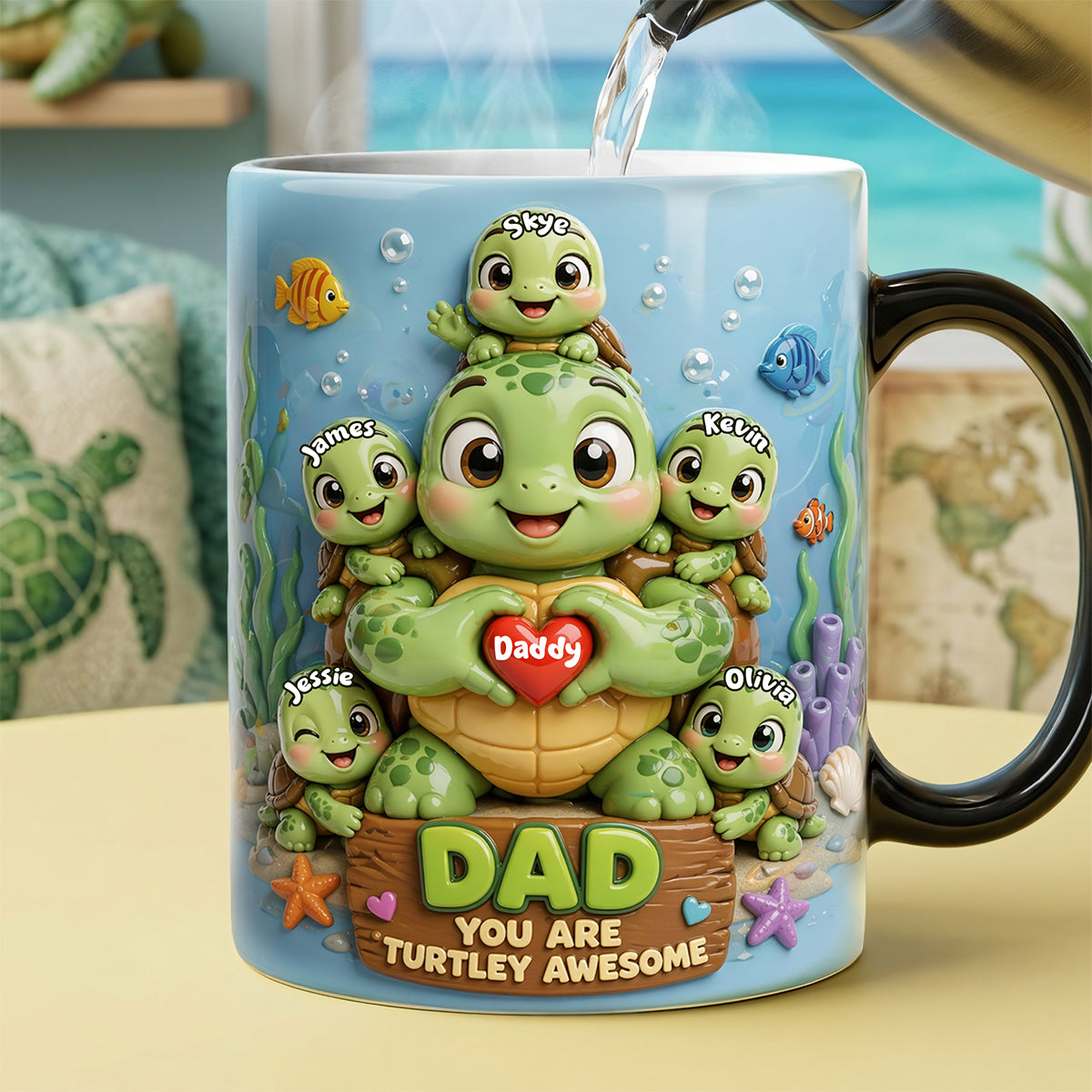 Awesome Dad Magic Coffee Mug - Personalized Gifts For Dad 04TOTA300426-Homacus