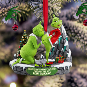 Naughty Green Couple Ornament - Personalized Gift For Couple 02ohlu090925-Homacus