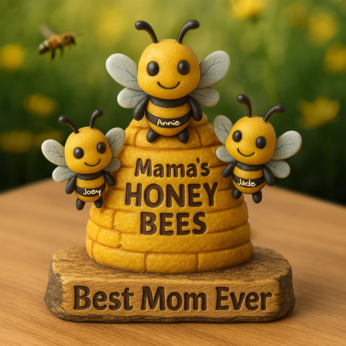 Personalized Gifts For Mom Acrylic Plaque, Mama Honey's Bees 01XQLU090425-Homacus