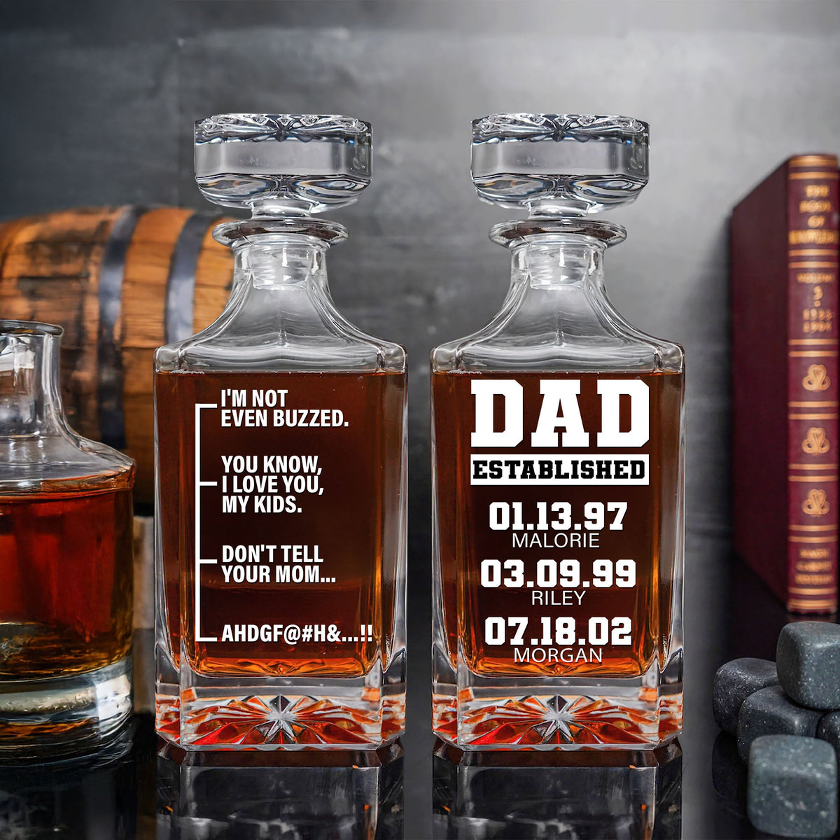 Funny Whiskey Bottle Personalized Gift For Dad 03totn020525-Homacus