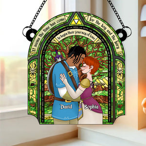 Personalized Gifts For Couple Suncatcher Ornament 06TGDT221124HG-Homacus