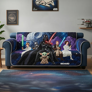 Galaxy Dream Quilted Sofa Cover - Personalized Gifts For Fans 04NADT270126-Homacus