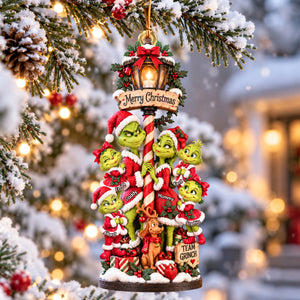 Family Christmas Lantern Ornament - Personalized Gifts For Family Christmas Ornament 04PAQN080926