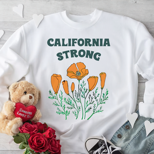 Pray for California Los Angeles Fire Strong Shirt Poppy Flower-Homacus