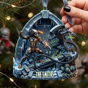 Alien Fighter Ornament - Personalized Gifts For Christmas Ornament 05NATA190926
