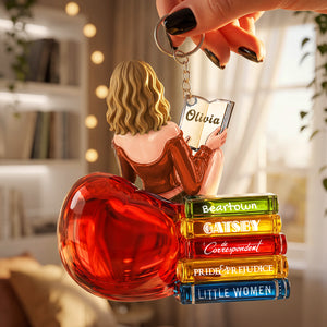 Book Lovers Acrylic Keychain - Personalized Gifts For Her 03ohta150826-Homacus