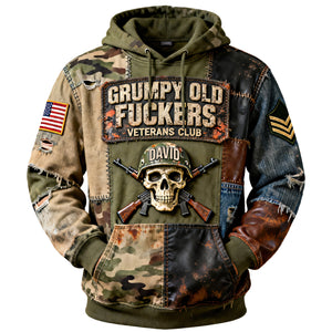 Military Skull Hoodie – Personalized Gifts For Veteran 05naqn230126-Homacus