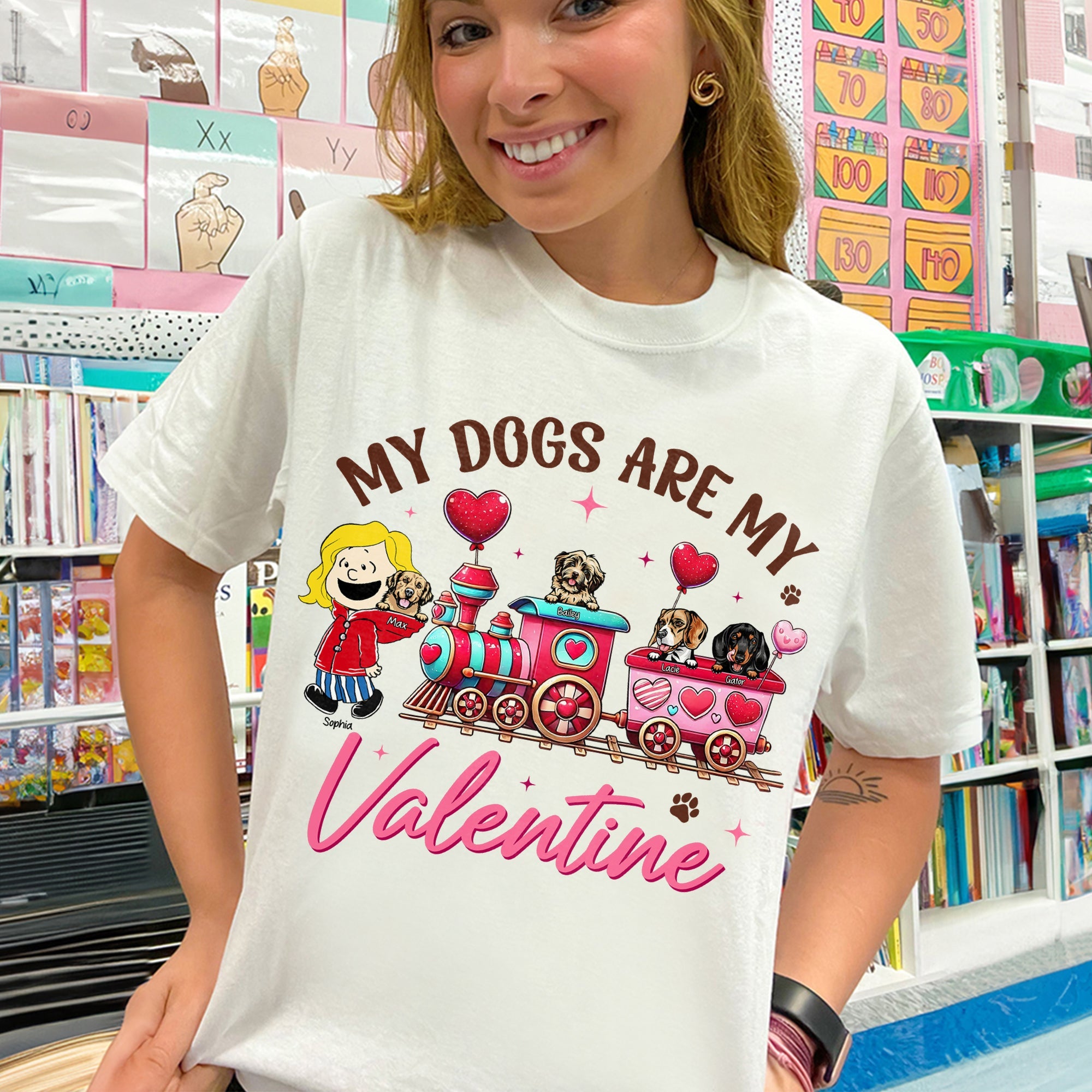 Personalized Gifts For Dog Lovers Shirt 05tgqn060125hh My Dogs Are My Valentine-Homacus