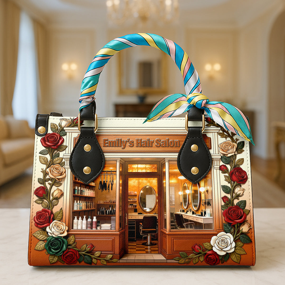 Hair Salon Leather Bag - Personalized Gifts For Hairdresser 02naqn060226-Homacus