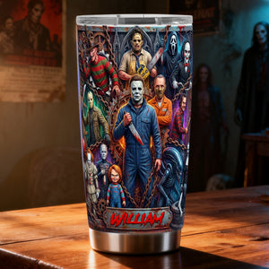 Horror 20oz Tumbler - Personalized Gifts For Horror Fans Tumbler 04HULU140126-Homacus