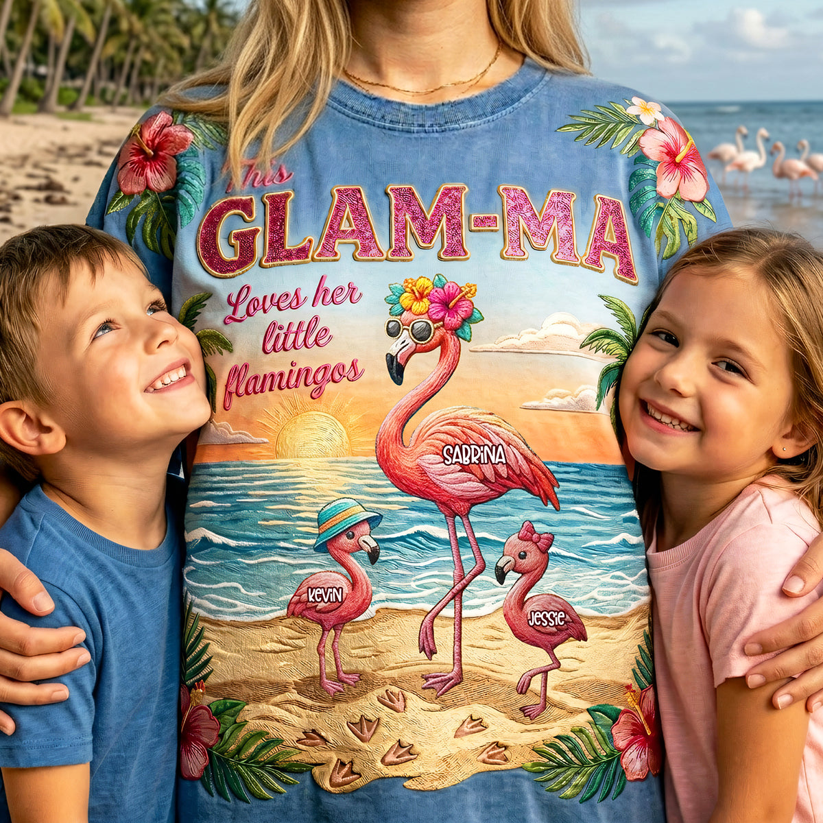 Flamingo Summer Mother Shirt - Personalized Gifts For Mother 01pata090426-Homacus