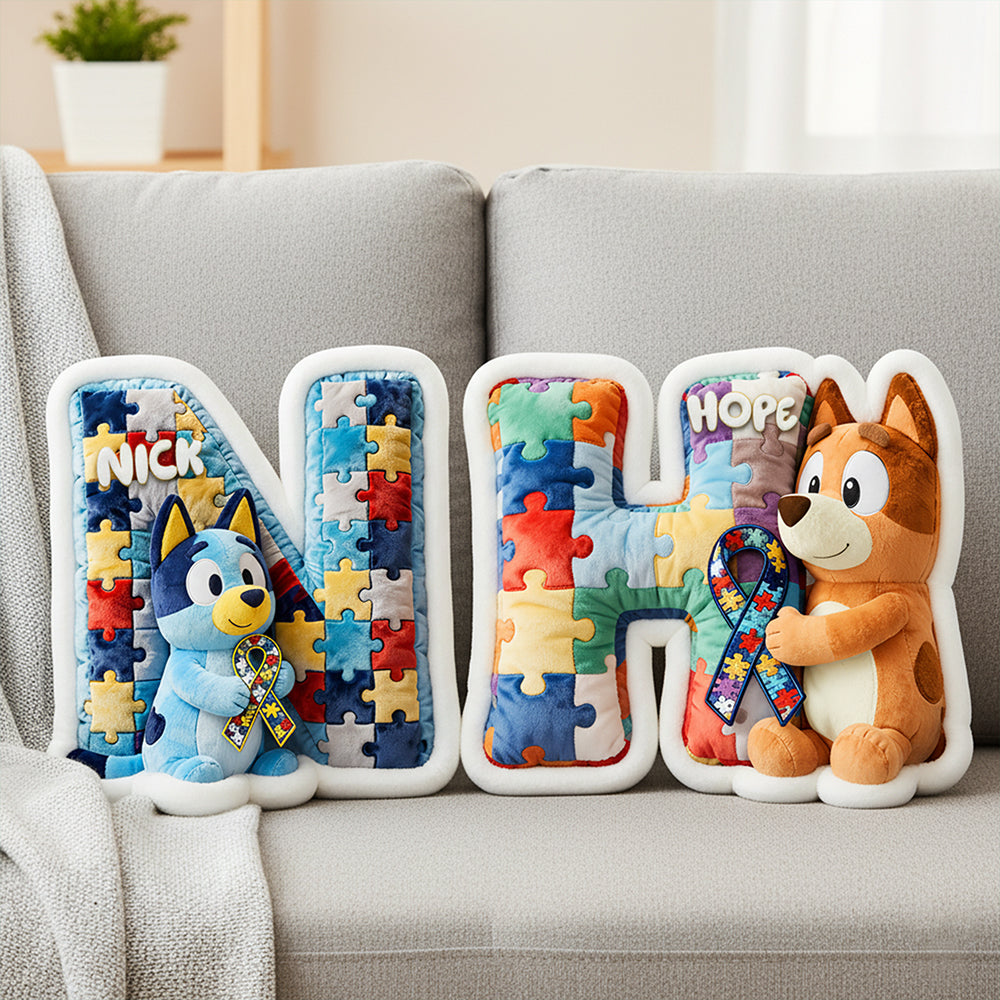 Autism Awareness Custom Shaped Pillow - Personalized Gifts 01ohta101225-Homacus