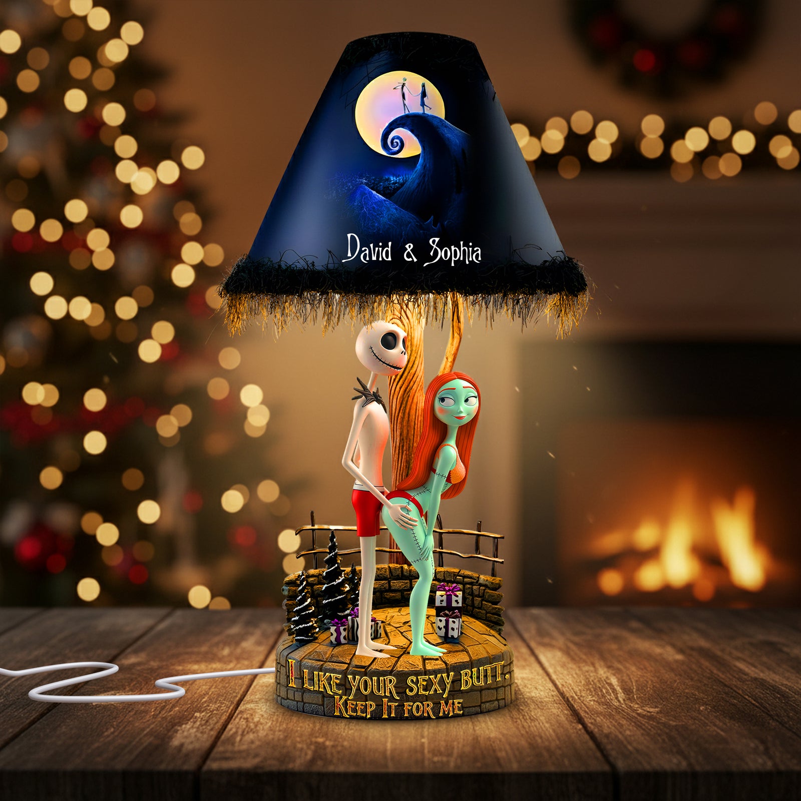 Playful Spooky Couple Acrylic Light Box - Personalized Gifts For Couples 01OHLU111125-Homacus