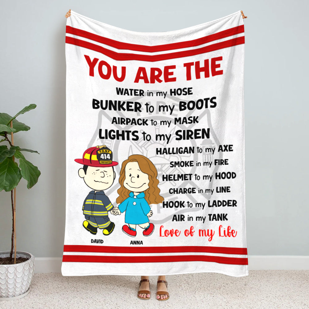 Personalized Gifts For Firefighter Couple Blanket 02qhtn080125da-Homacus