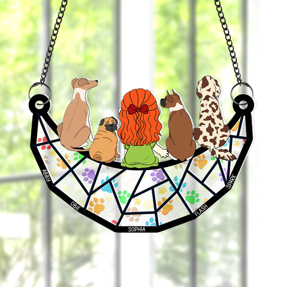 Personalized Gifts For Dog Lovers Window Hanging Suncatcher Ornament 02kaqn180225hg-Homacus