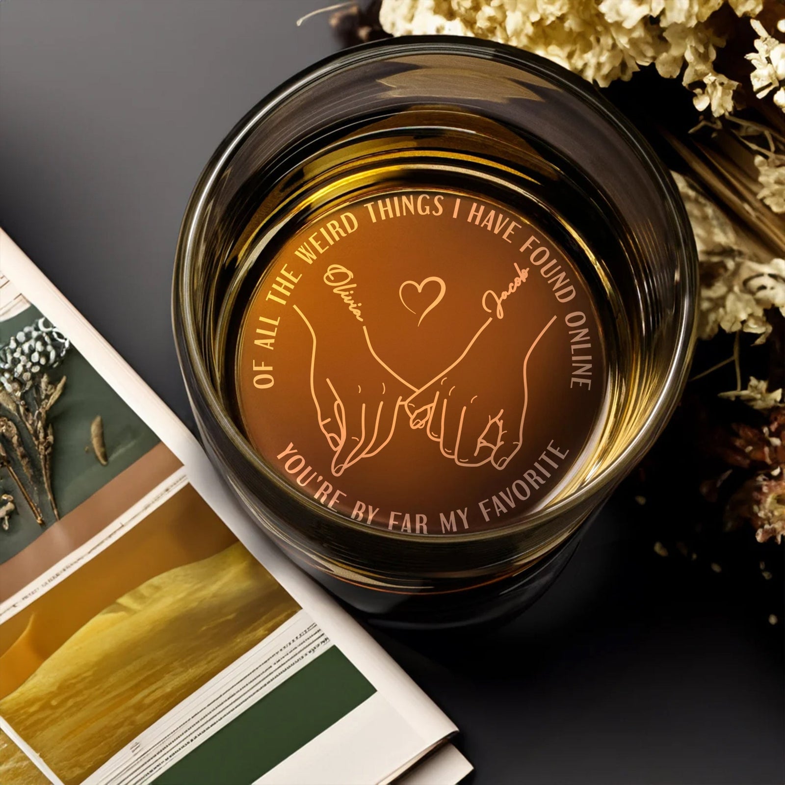 Couple Whiskey Glass - Personalized Gifts 03ACQN190624-Homacus