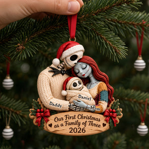 Our First Christmas Ornament - Personalized Gifts For Family 01TYLU231026-Homacus