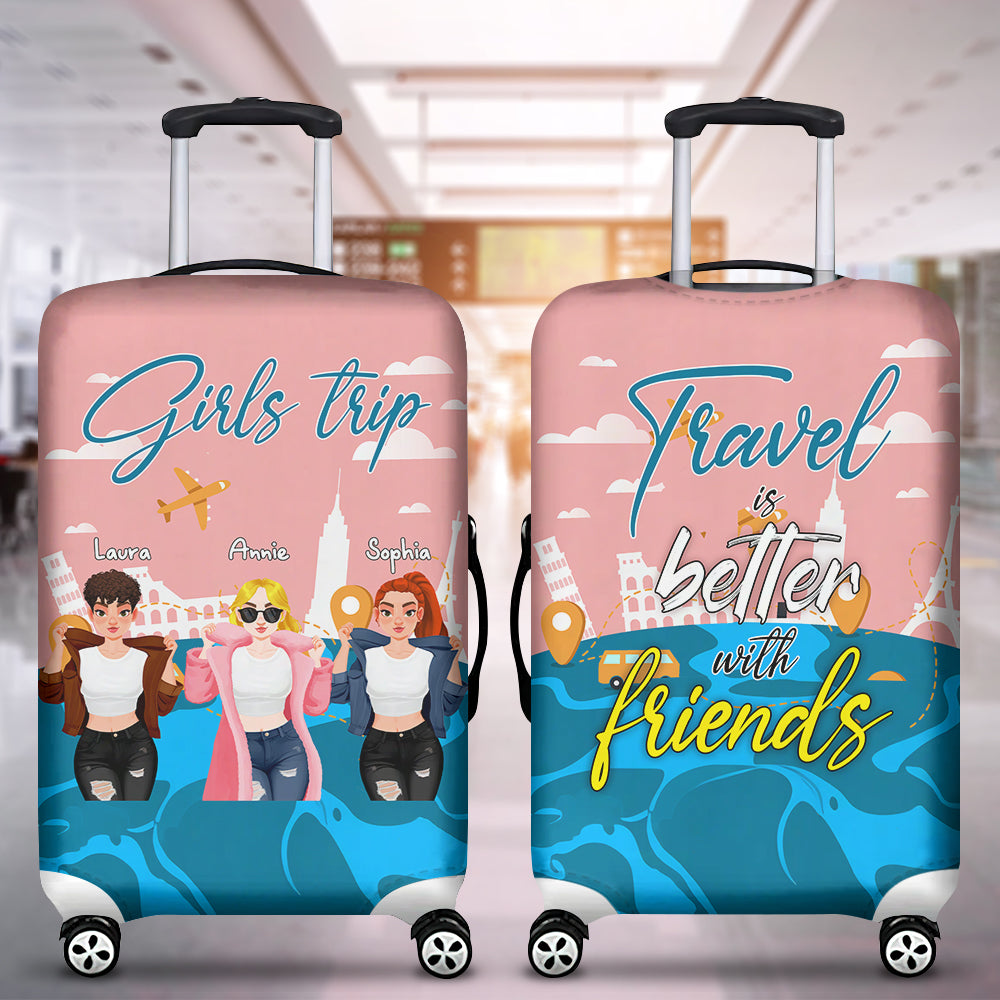 Personalized Gifts For Friends Luggage Cover Girls Trip 02XQLU201224PA-Homacus