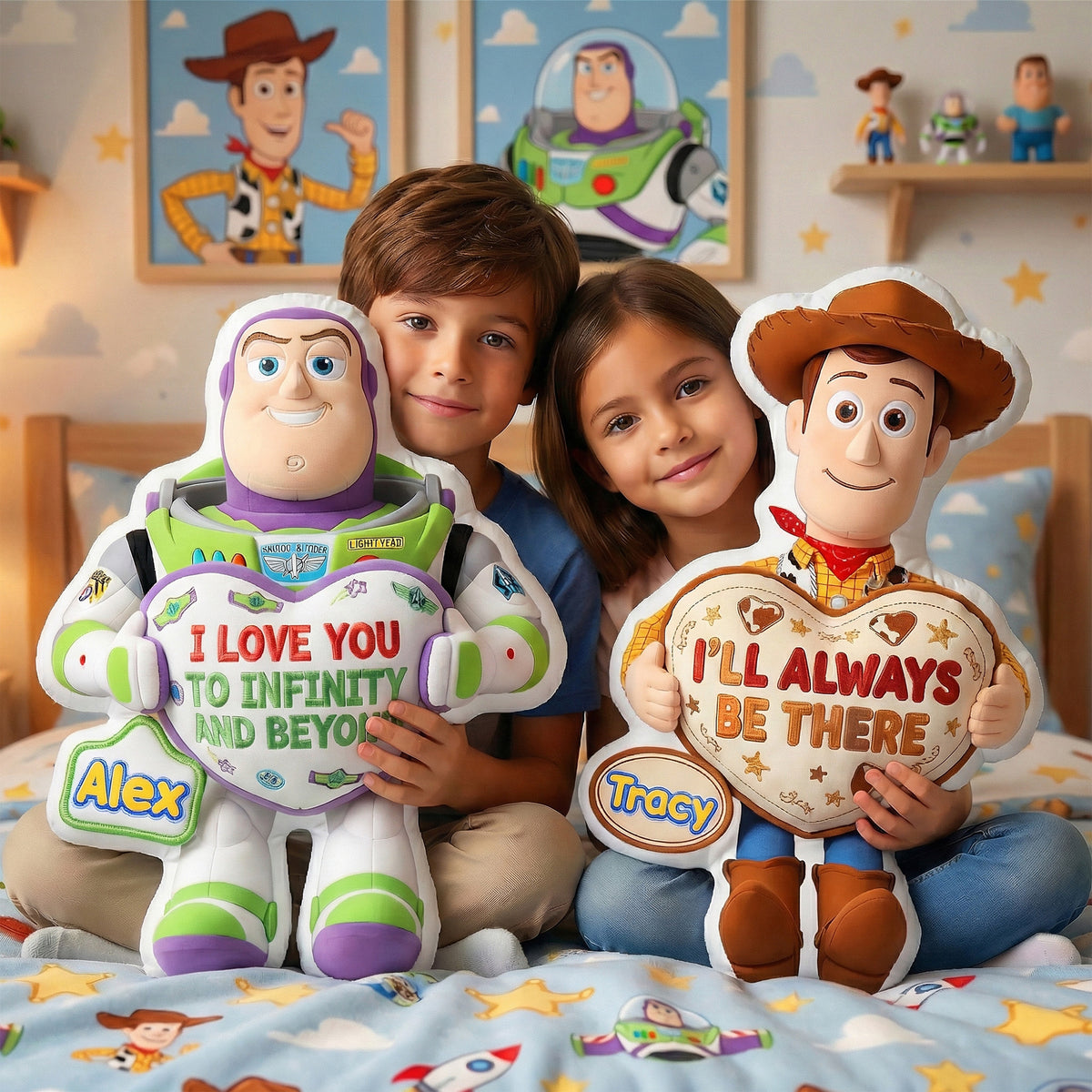 Lovely Characters Custom Shaped Pillow - Personalized Gifts For Couples 02kimg151225-Homacus