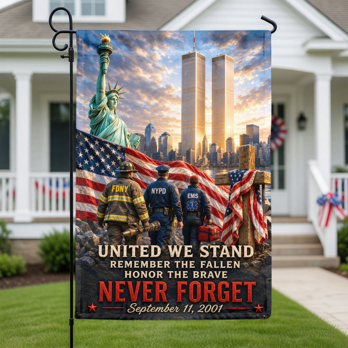 Patriotic Memorial Garden Flag - Memorial Gift 02PAQN280726-Homacus