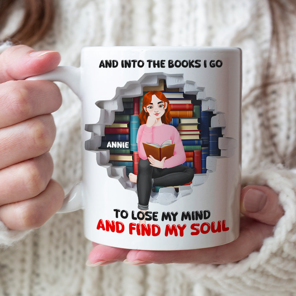 Personalized Gifts For Book Lovers Coffee Mug Reading Book Girl 03KALU040125PA-Homacus