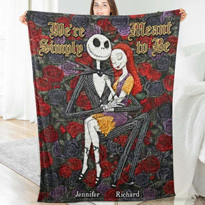 Spooky Couple Blanket - Personalized Gifts For Couple 02toqn021225-Homacus