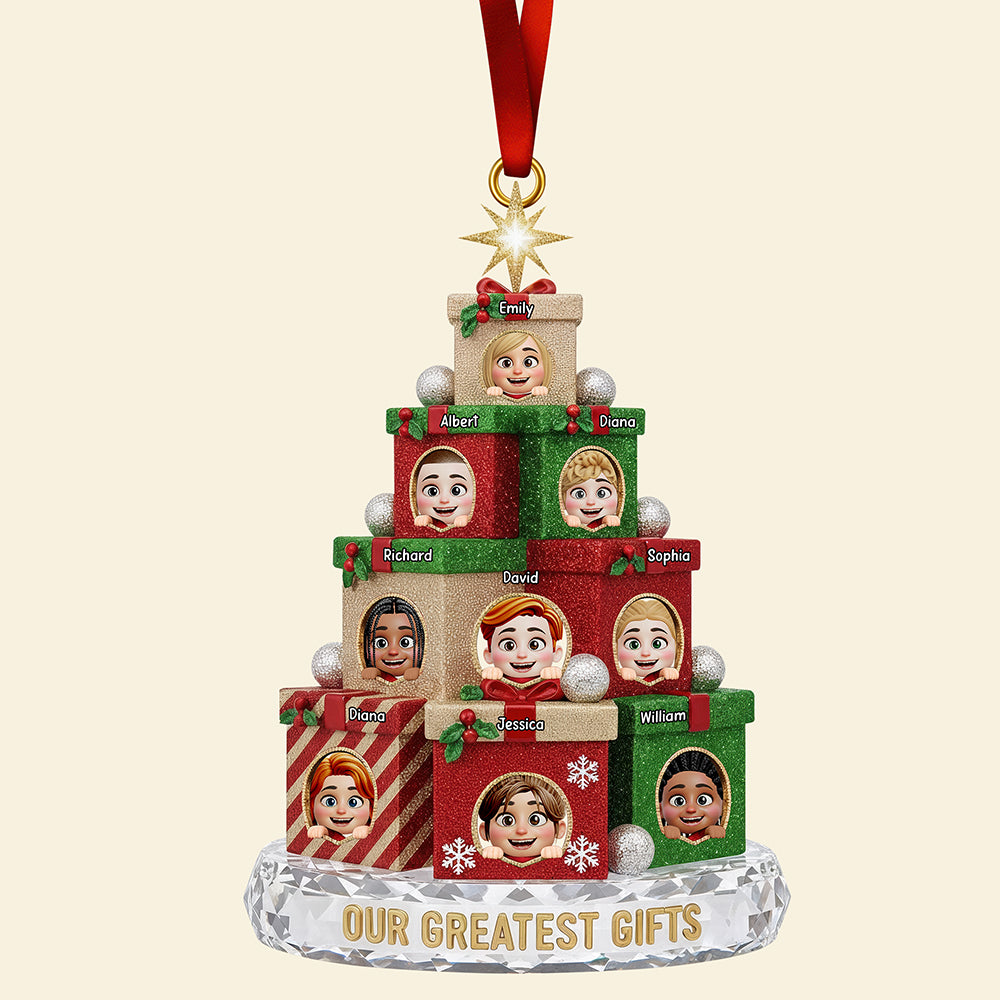 Our Greatest Gifts Christmas Ornament – Personalized Gifts for Grandparents 01qhqn061025-Homacus