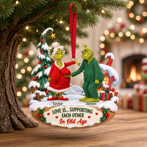 Fun Old Couple Acrylic Ornament - Personalized Gifts For Couple 07qhtn121026-Homacus