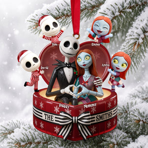 Spooky Family Christmas Ornament - Personalized Gifts For Family 02palu010926-Homacus