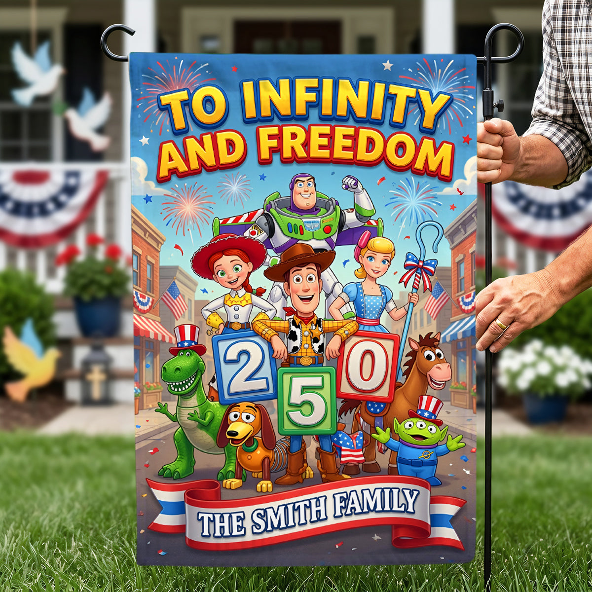 Celebrated America 250th Anniversary Garden Flag - Personalized Gifts For Family 04tydh150626