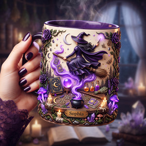 The Witch Coffee Accent Mug - Personalized Gifts For Witch Lovers 03tyta200726-Homacus