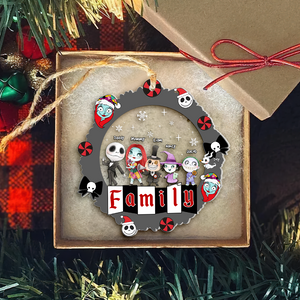 Personalized Gift For Family Ornament, Horror Christmas Family 01KAPU091124-Homacus