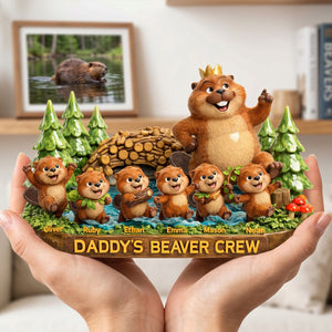 Dad And His Little Adventures Crew Acrylic Plaque - Personalized Gifts For Dads 02totn010526-Homacus