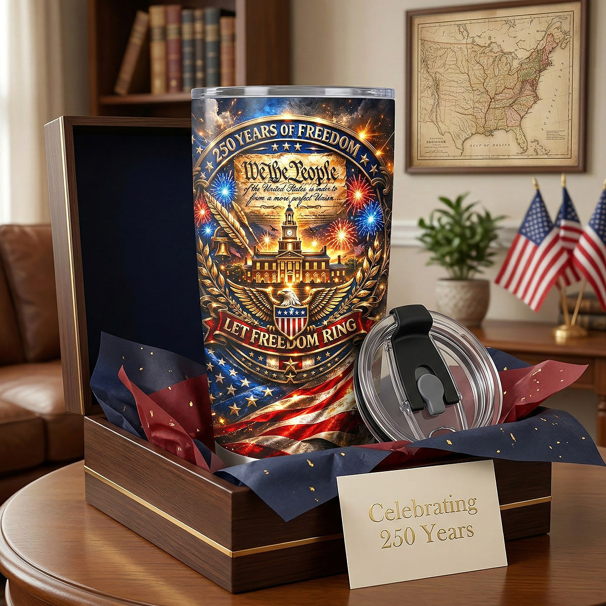 America 250th Anniversary Tumbler - Personalized Gifts For Patriots 05tomg040326-Homacus