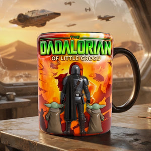 Space Warrior Dad Magic Mug - Personalized Father's Day Gifts 05OHLU050526-Homacus