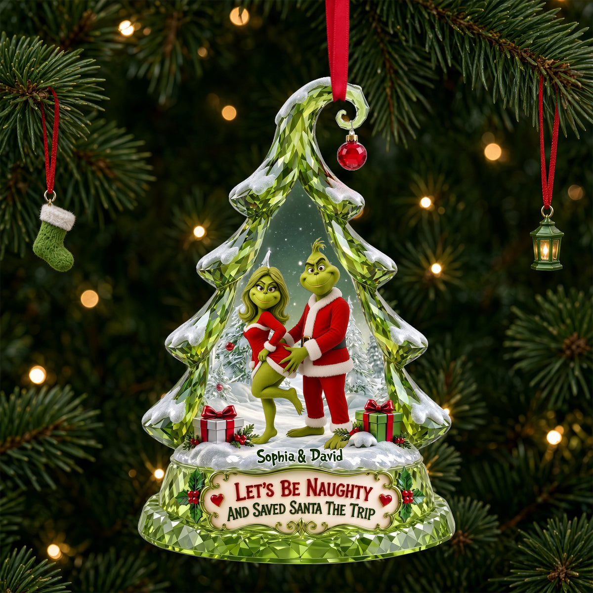 Playful Couple Ornament - Personalized Christmas Gifts 03ohlu070926-Homacus