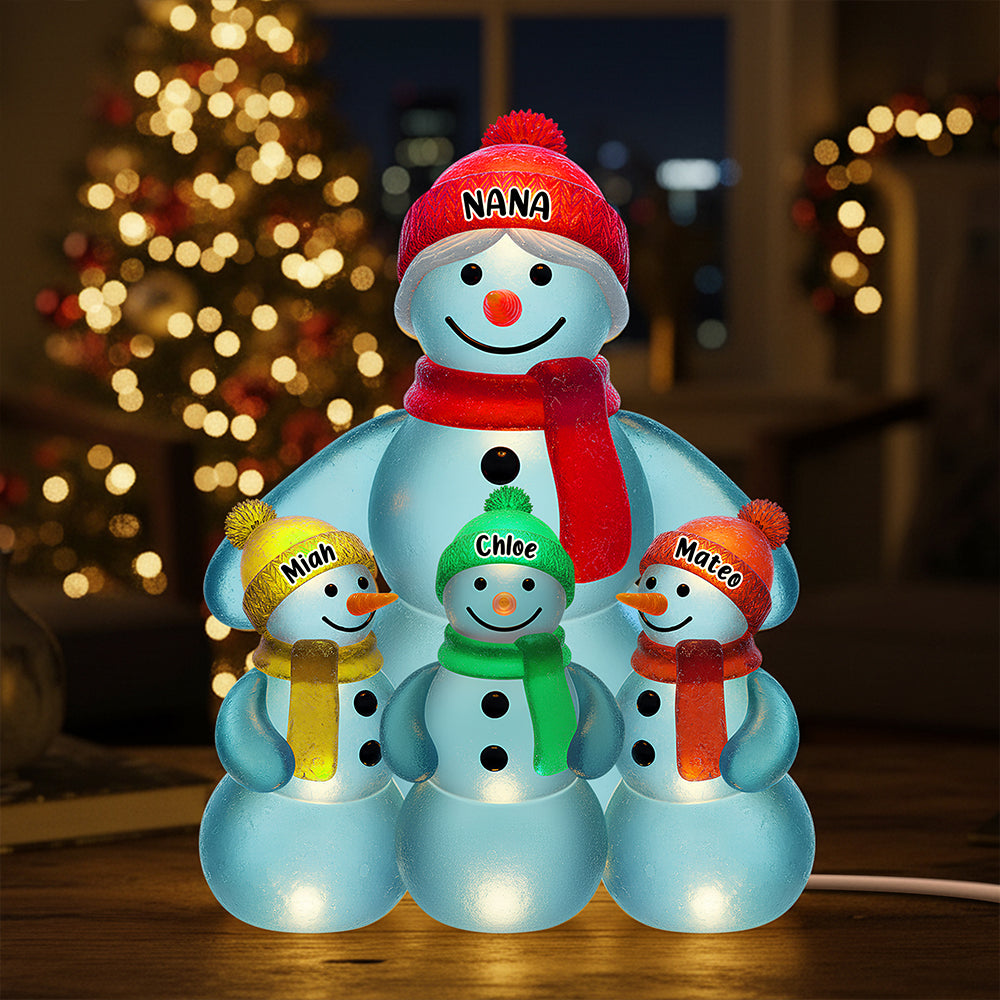 Snowman Grandma Christmas Acrylic Plaque Personalized Gifts For Grandma 02NADT281025-Homacus