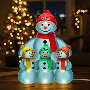 Snowman Grandma Christmas Acrylic Plaque Personalized Gifts For Grandma 02NADT281025-Homacus