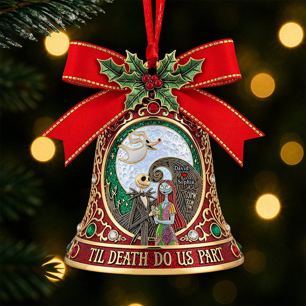 Gothic Love Christmas Ornament - Personalized Gifts For Couple 03paqn260825-Homacus