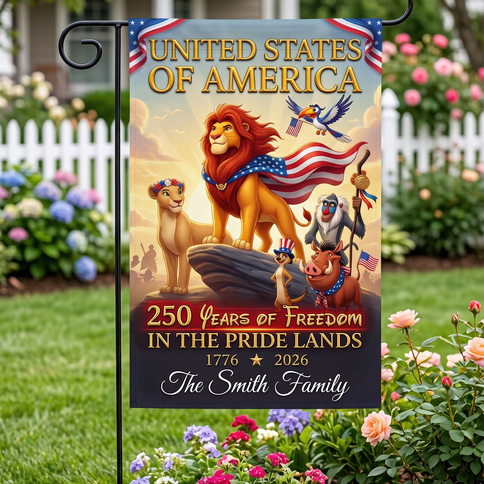 Proud Kingdom Garden Flag, Personalized Gifts For Patriots 03qhqn170626-Homacus