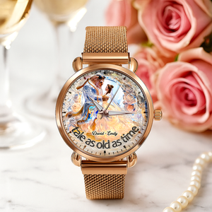 Couple Mesh Strap Quartz Watch - Personalized Gifts For Couple 04TGPU170725-Homacus