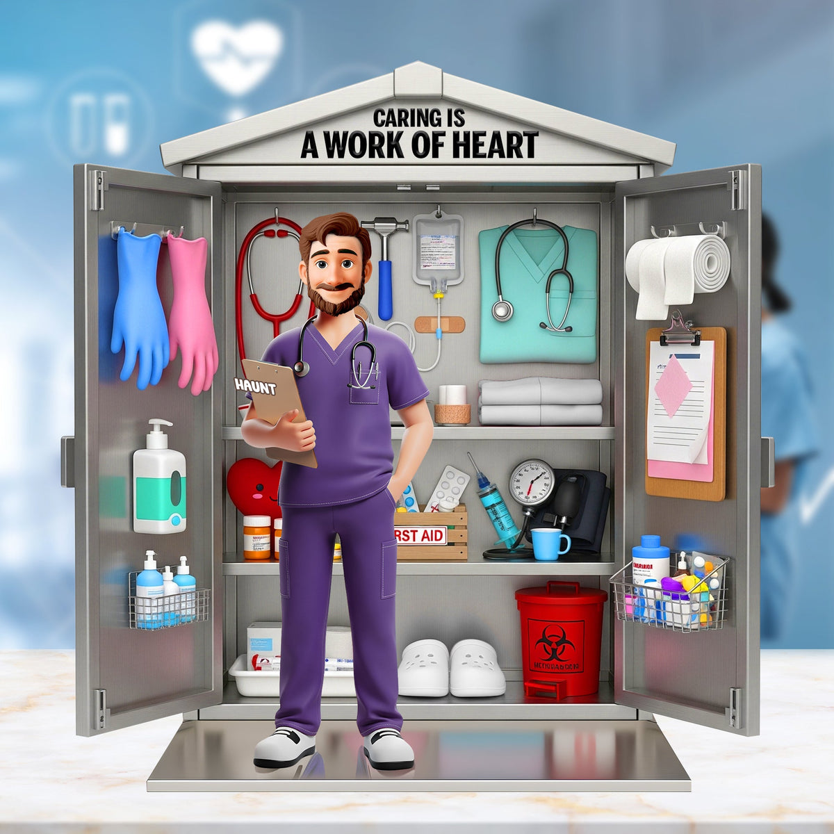 Medical Hero Locker Acrylic Plaque - Personalized Gifts For Nurse 04OHLU230625-Homacus