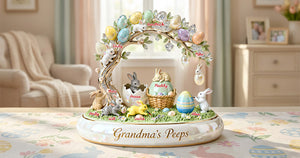 Cute Rabbit Under Easter Tree, Personalized Gifts For Grandma & Other Family Members 01qhmg300126-Homacus