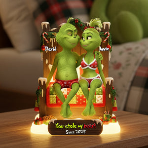 Stole My Heart Acrylic Light Box - Personalized Gifts For Couple 04tolu011125-Homacus