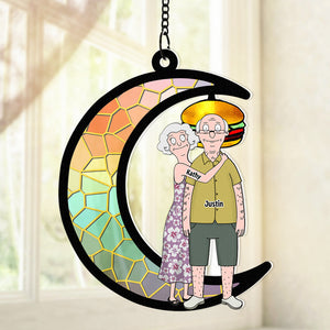 Personalized Gifts For Couple Suncatcher Ornament 01OHDT070225HG-Homacus