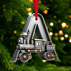 Custom Alphabet Letter Gifts For Train Lovers Christmas Ornament 05xqtn231024-Homacus