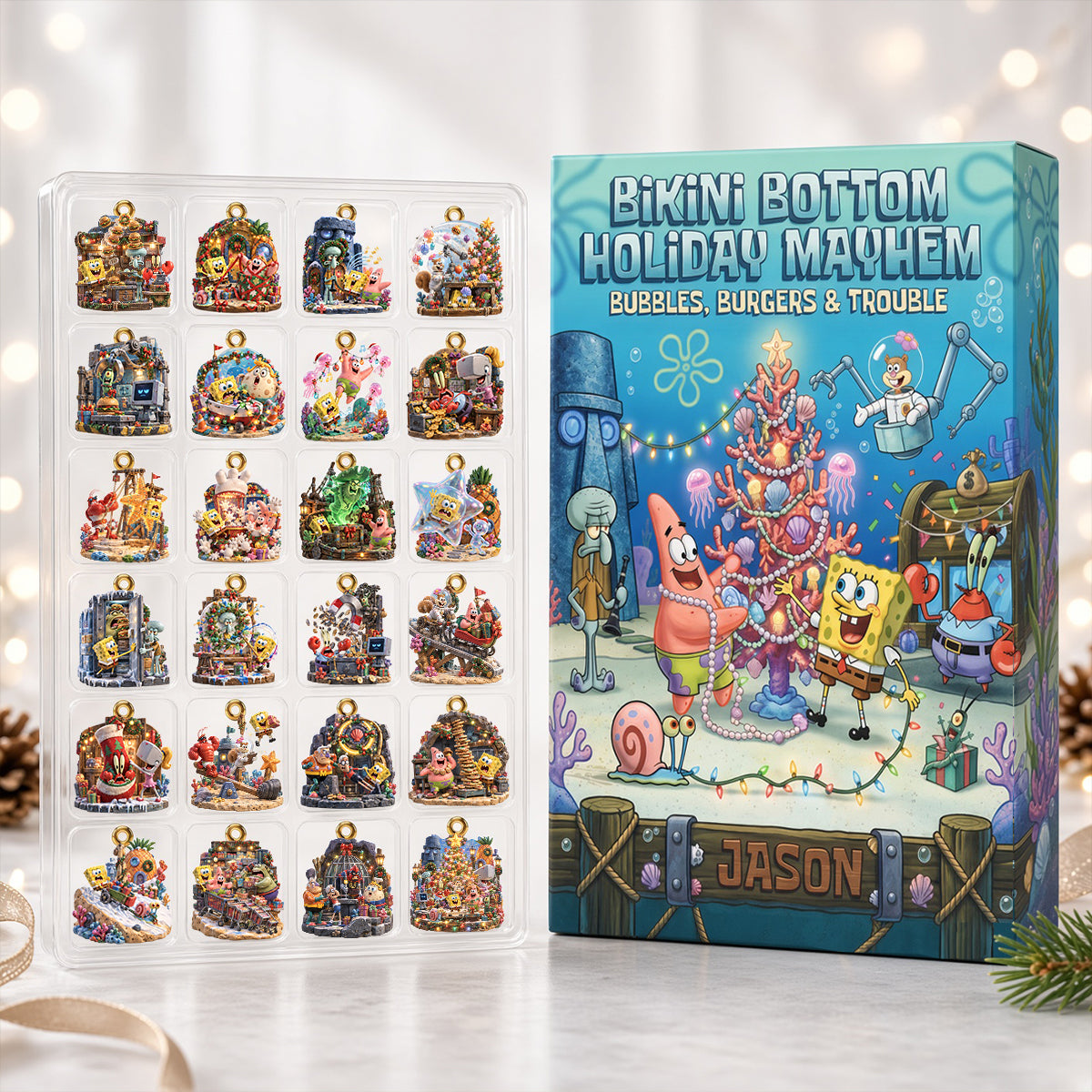 Ocean Floor Holiday Fun Advent Calendar Blind Box - Personalized Christmas Gifts 02HADH261026-Homacus