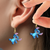 Mischievous Hanging Blue Alien Earrings - Personalized Gifts For Cartoon Movie Lovers 05QHLU240625-Homacus